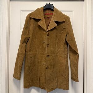 Jennyfer Women's Suede-Look Brown Jacket - Size M/L